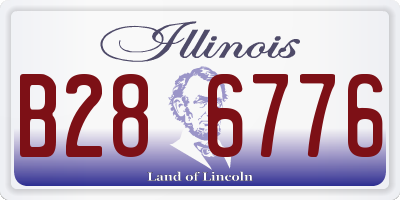 IL license plate B286776