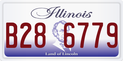 IL license plate B286779