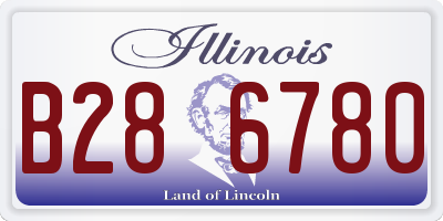 IL license plate B286780