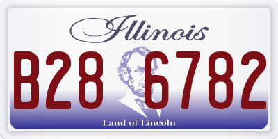 IL license plate B286782