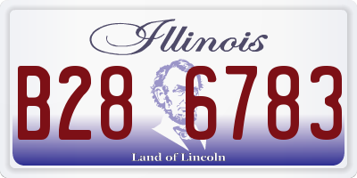 IL license plate B286783