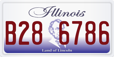 IL license plate B286786