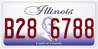 IL license plate B286788