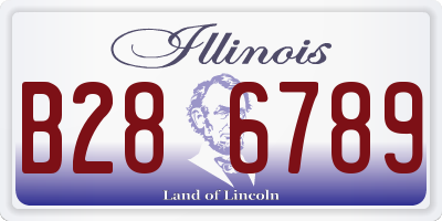 IL license plate B286789