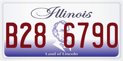 IL license plate B286790