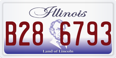 IL license plate B286793