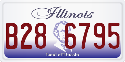 IL license plate B286795
