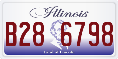 IL license plate B286798