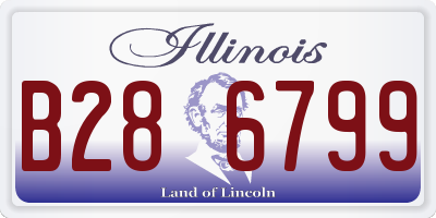 IL license plate B286799