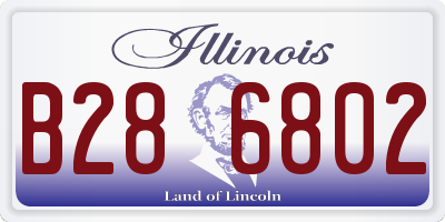 IL license plate B286802