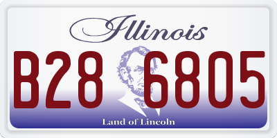 IL license plate B286805