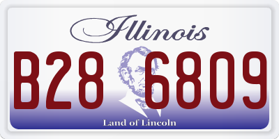 IL license plate B286809