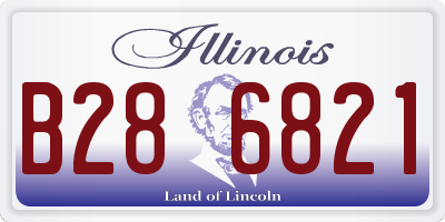 IL license plate B286821