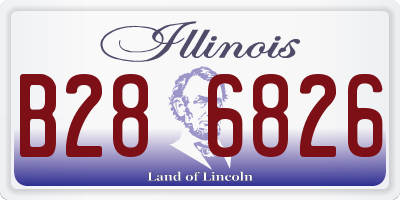IL license plate B286826