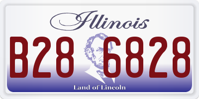 IL license plate B286828