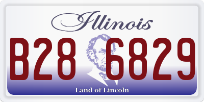 IL license plate B286829