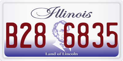 IL license plate B286835
