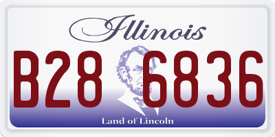 IL license plate B286836