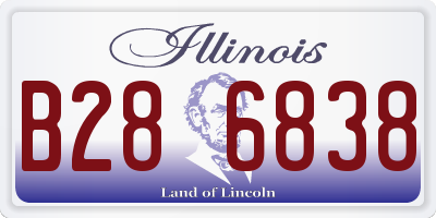 IL license plate B286838