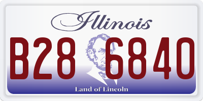 IL license plate B286840