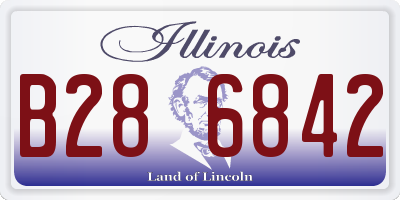 IL license plate B286842