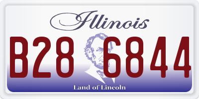 IL license plate B286844