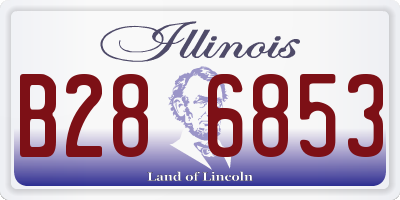IL license plate B286853