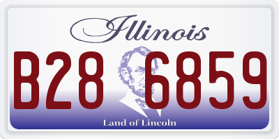 IL license plate B286859