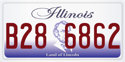 IL license plate B286862