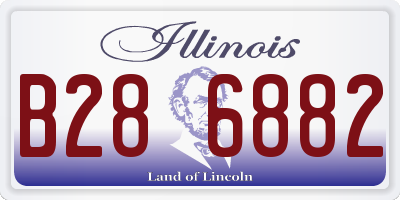 IL license plate B286882