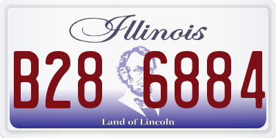 IL license plate B286884