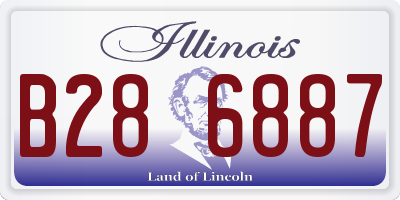 IL license plate B286887