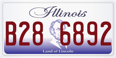 IL license plate B286892