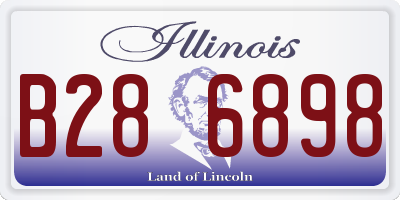 IL license plate B286898