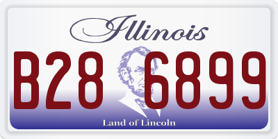 IL license plate B286899