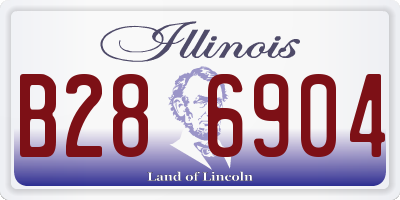 IL license plate B286904