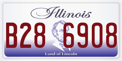IL license plate B286908