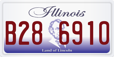 IL license plate B286910