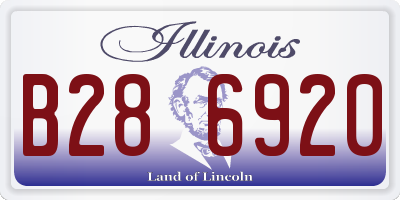 IL license plate B286920