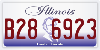 IL license plate B286923