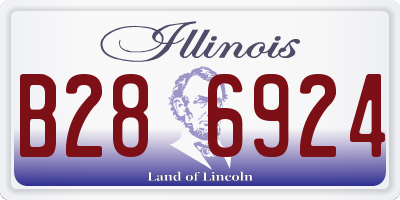 IL license plate B286924