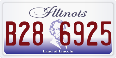 IL license plate B286925