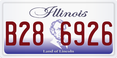 IL license plate B286926