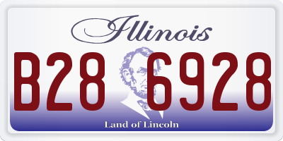 IL license plate B286928