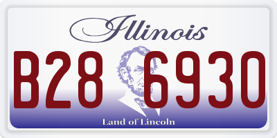 IL license plate B286930