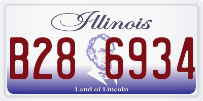 IL license plate B286934
