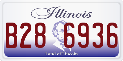 IL license plate B286936