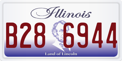 IL license plate B286944
