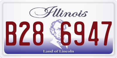 IL license plate B286947