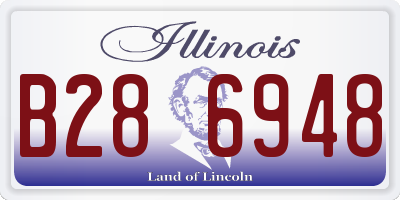 IL license plate B286948